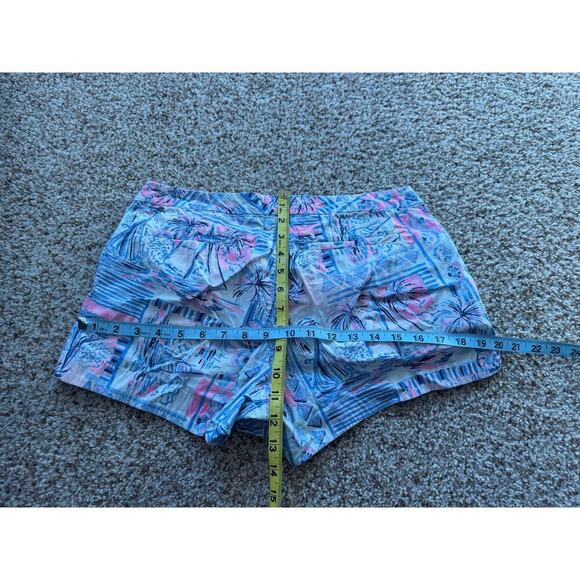 Lilly Pulitzer Aide Ruffle Pocket Whisper Blue Yeah Bouy, Stretch shorts, size 4 - Picture 5 of 8